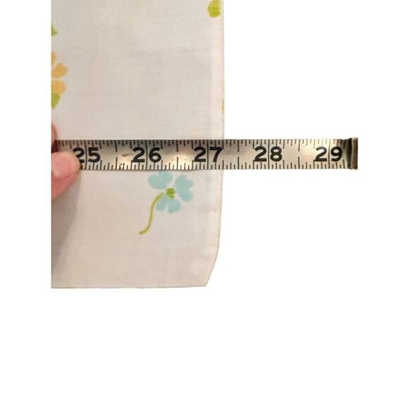 1970s Floral Hippie Pillowcase Retro Vintage Yellow Orange Green Sz Queen - Picture 5 of 5